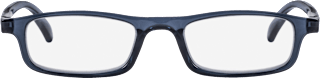 Fertig-Lesebrille Vollrand grau-blau transparent +2,00 Visiomax