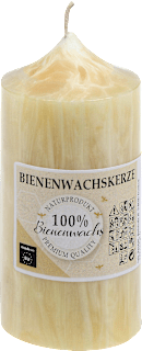 Stumpenkerze Bienenwachs Struktur 120/55 mm  Steinhart KERZEN