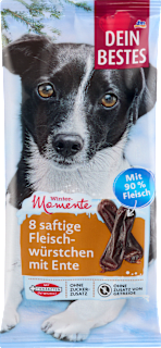 Dopunska hrana za pse – mesne kobasice – pačje meso (8 kom.) Dein Bestes