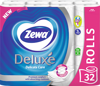 Deluxe toaletni papir, 3-slojni, 150 listića Delicate Care Zewa