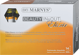 Prehransko dopolnilo za lepo kožo Beauty In & Out, 14 × 25 ml MARNYS