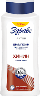 Шампоан против пърхот и косопад с хинин Здраве