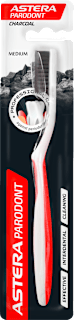 Четка за зъби Charcoal Medium, различни цветове/мотиви ASTERA PARODONT