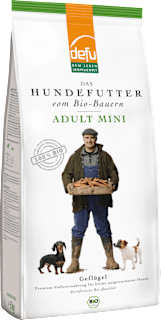 Trockenfutter Hund mit Bio Geflügel, Mini, Adult Defu