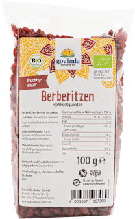 Trockenfrüche Berberitzen-Beeren govinda