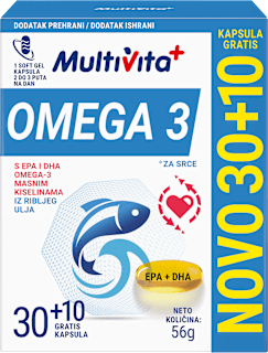 Omega 3 kapsule s EPA i DHA Omega-3 masnim kiselinama iz ribljeg ulja Multivita