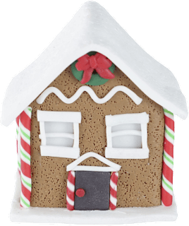 Božićna dekoracija za bor – kućica ZOVAK