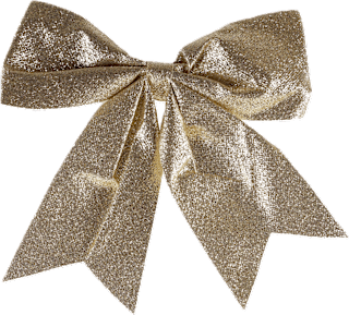 Ukras za bor – zlatna mašna ZOVAK