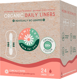 Absorbante zilnice din bumbac organic FEMI.EKO
