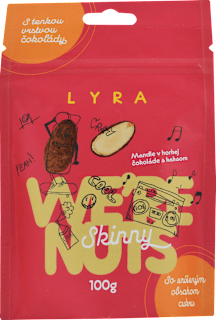 Mandle v horkej čokoláde s kakaom We´re Nuts Skinny LYRA