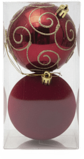 Kuglice za bor – crvene ZOVAK