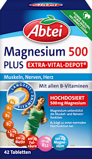 Tabletten Magnesium 500 Plus Extra-Vital-Depot Abtei