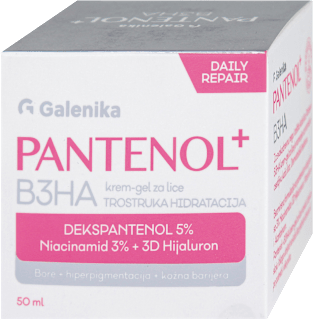 PANTENOL+ B3HA gel krema za lice  Galenika