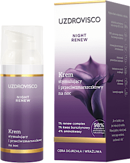 Krem stymulujący i przeciwzmarszczkowy na noc Night Renew UZDROVISCO
