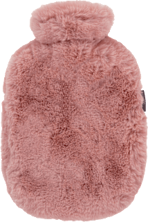 Wärmflasche mit Soft Bezug rosa 0,8l Fashy