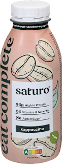 Beljakovinski napitek, kapučino saturo