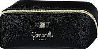 Toaletna torbica – črna s pentljo Camomilla