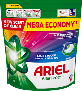 Pracie kapsuly Color Allin1 Pods, MEGA ECONOMY Ariel