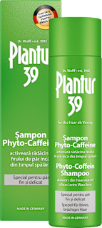 Șampon cu cofeină pentru păr fin și delicat Plantur 39