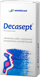 Supliment alimentar pentru gât Decasept