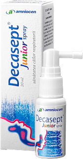 Junior Spray – Supliment alimentar pentru protecția gâtului Decasept