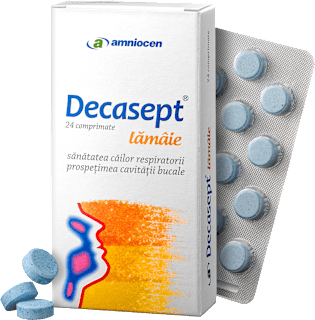 Lămâie – Supliment alimentar pentru gât Decasept