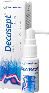 Spray – Supliment alimentar pentru confortul și protecția gâtului Decasept