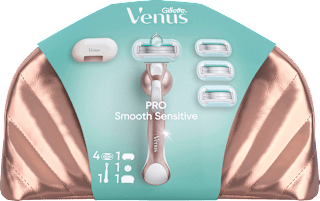 Geschenkset Rasierer, Pro Smooth Sensitive 8tlg Gillette Venus