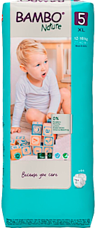 Scutece numărul 5 12-18kg Bambo Nature