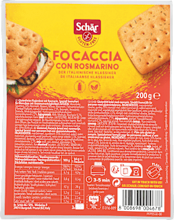 Bezgluténová Foccacia s rozmarínom Schär