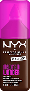 Foundation Make 'EM Wonder 43 Deep Ebony NYX PROFESSIONAL MAKEUP