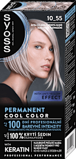 Vopsea de păr permanentă 10-55 Ultra Platinum Blond syoss