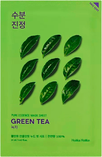 textilní pleťová maska Green Tea HOLIKA HOLIKA