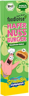 Kindersnack Hafer Nuss Burger Haselnuss-Kakao (3x17 g) ab 3 Jahren foodloose