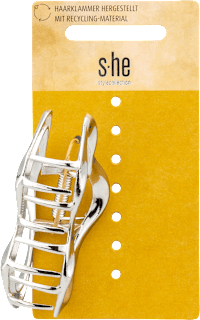 Haarklammer gewellt silber s-he stylecollection