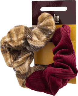 Scrunchies kariert und rot s-he stylecollection