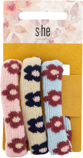 Haargummi -Set klein mit Blumen SHE