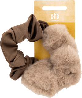 Scrunchies beige Teddy s-he stylecollection
