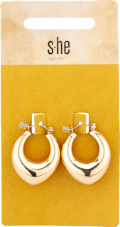 Creolen Ohrstecker Tropfenform s-he stylecollection