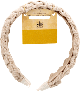 Haarreif beige geflochten  s-he stylecollection