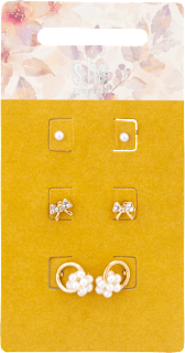 Ohrstecker-Set Perlen und Schmetterling s-he stylecollection