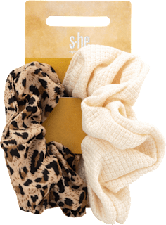 Scrunchies Leo weiß s-he stylecollection