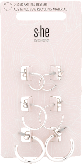 Creolen-Set silber  s-he stylecollection