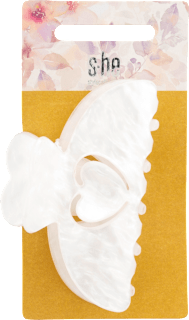 Haarklammer weiß Perlmutt-Schimmer s-he stylecollection