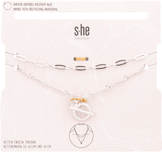 Halsketten-Set silber s-he stylecollection