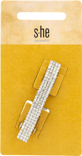 Patentspange silber Strass  s-he stylecollection