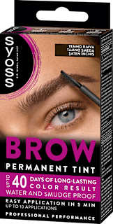 Trajna barva za obrvi Brow Tint, temno rjava syoss