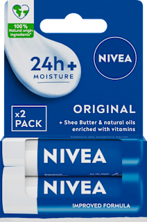 Pielęgnująca pomadka do ust Original, duopack, 2x4,8g NIVEA