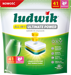 Tabletki do zmywarek All in 1 Ultimate Power Grapefruit LUDWIK