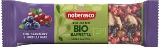Barretta bio con cranberry e mirtilli neri  noberasco